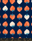 Strawberry - Strawberry in Navy | Quilting Cotton