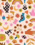 Meadow Star - Applique Menagerie in Peach | Quilting Cotton
