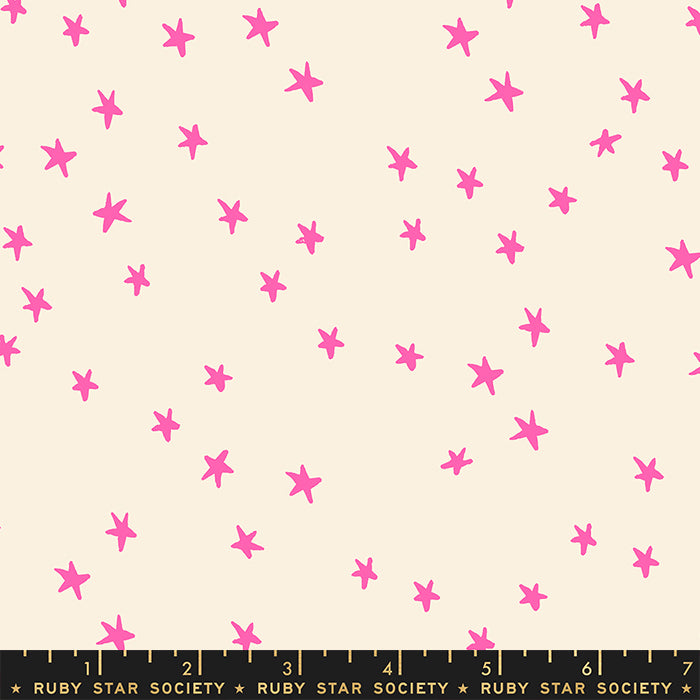 Starry 2023 - Starry in Neon Pink | Quilting Cotton