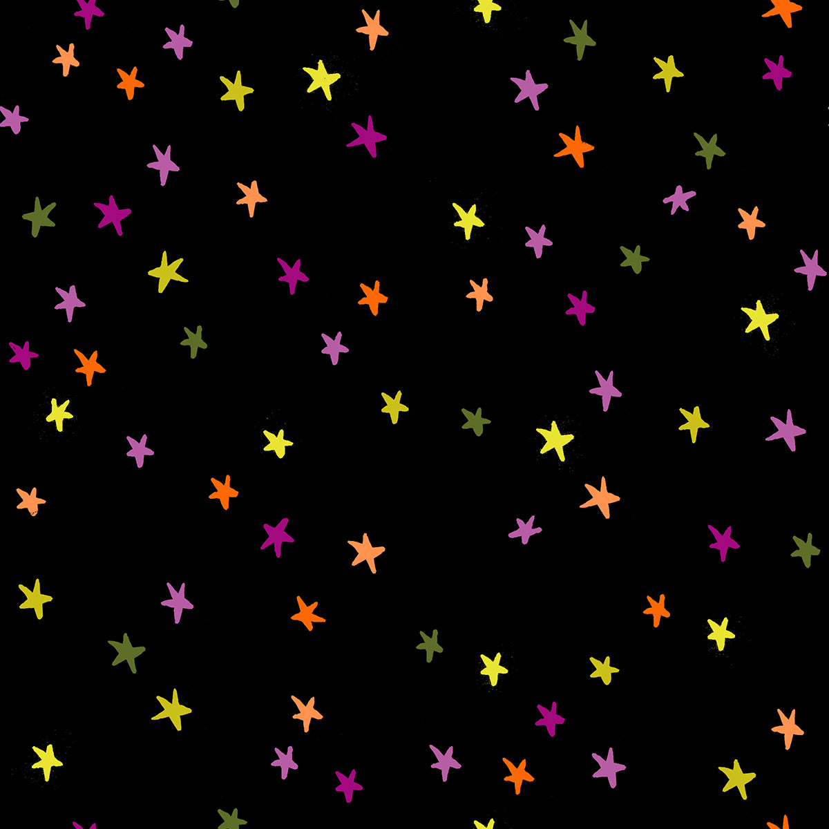 Starry in Spooky Black | Quilting Cotton