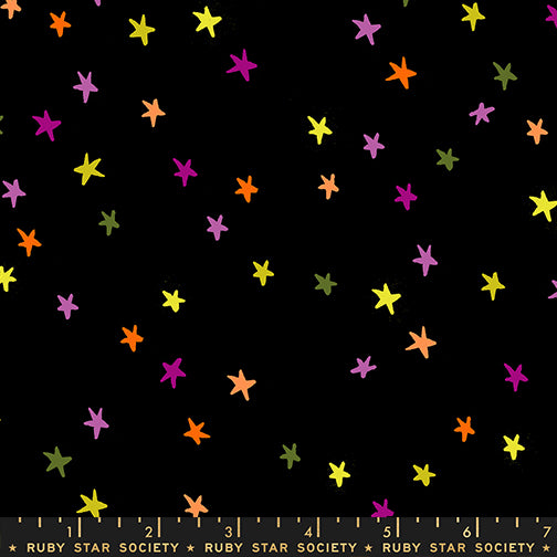 Starry in Spooky Black | Quilting Cotton