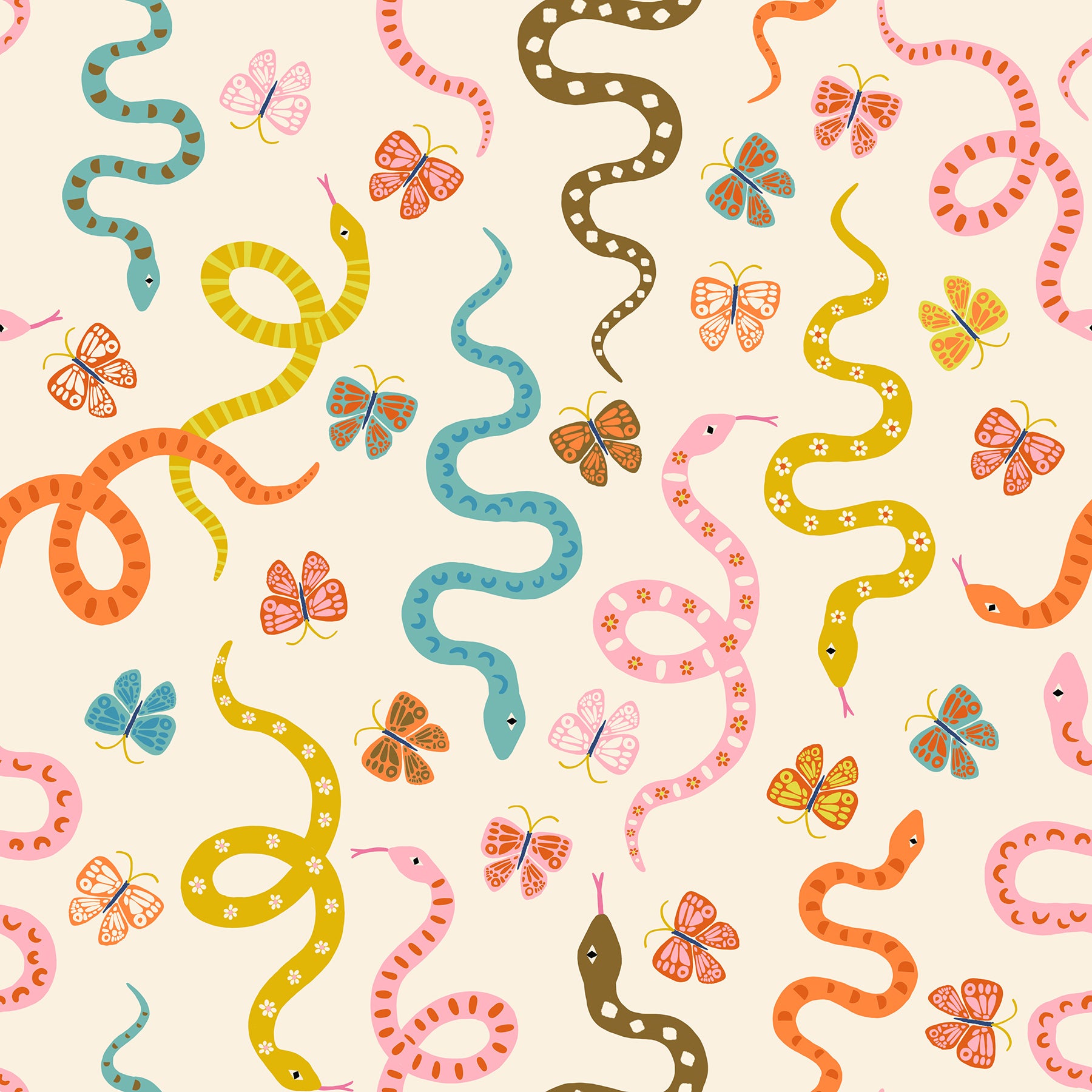 Ooh Lucky Lucky: Garden Snake in Natural Ooh Lucky Lucky: Garden Snake in Natural