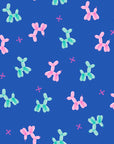 Eye Candy - Balloon Animal in Blue Ribbon | Quilting Cotton