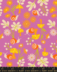 Animal Animal - Snail Garden in Heliotrope Purple | Quilting Cotton