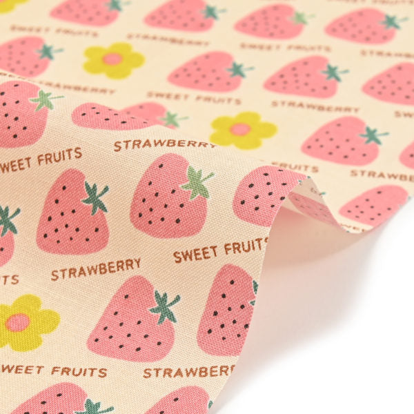 Utakata Retro - Strawberry Pink | Sheeting Cotton