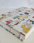 Standard Watercolor Sketchbook | 100% Cotton Paper | Dogs at Gallery in White