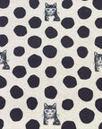 Echino 2025 Nekonoe - Cats in Natural | Linen Cotton Canvas