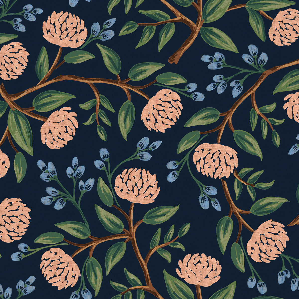 Wildwood - Peonies in Blue | Canvas