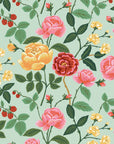 English Rose - Roses in Mint | Quilting Cotton