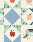 Home Sweet Home - Farmhouse Quilt in Slate | Quilting Cotton