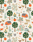 Home Sweet Home - Farmhouse in Cream | Quilting Cotton