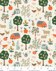 Home Sweet Home - Farmhouse in Cream | Quilting Cotton