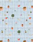 Home Sweet Home - Farmhouse Gingham in Blue | Quilting Cotton