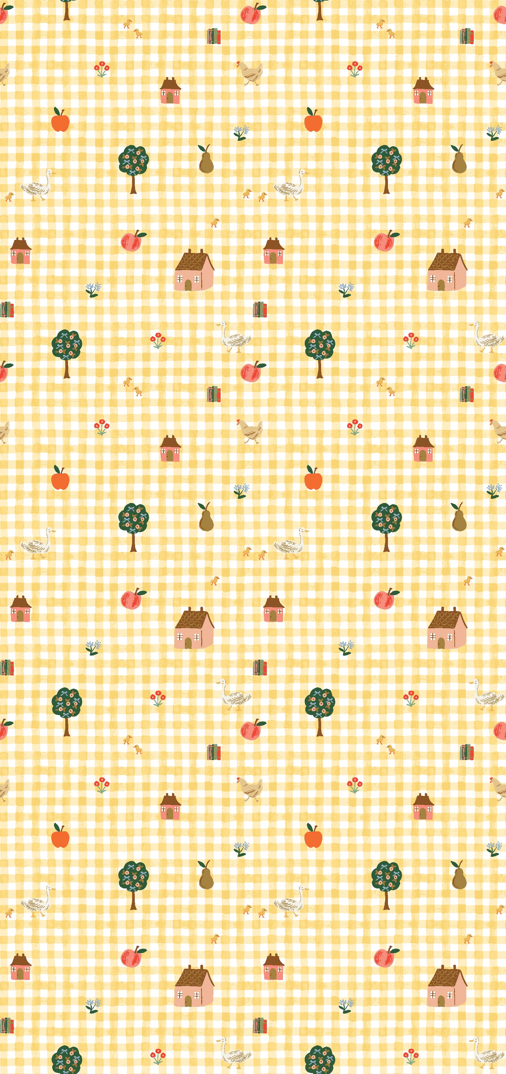 Home Sweet Home - Farmhouse Gingham in Butter | Quilting Cotton