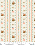 Home Sweet Home - Farmhouse Stripe in Cream | Linen Canvas