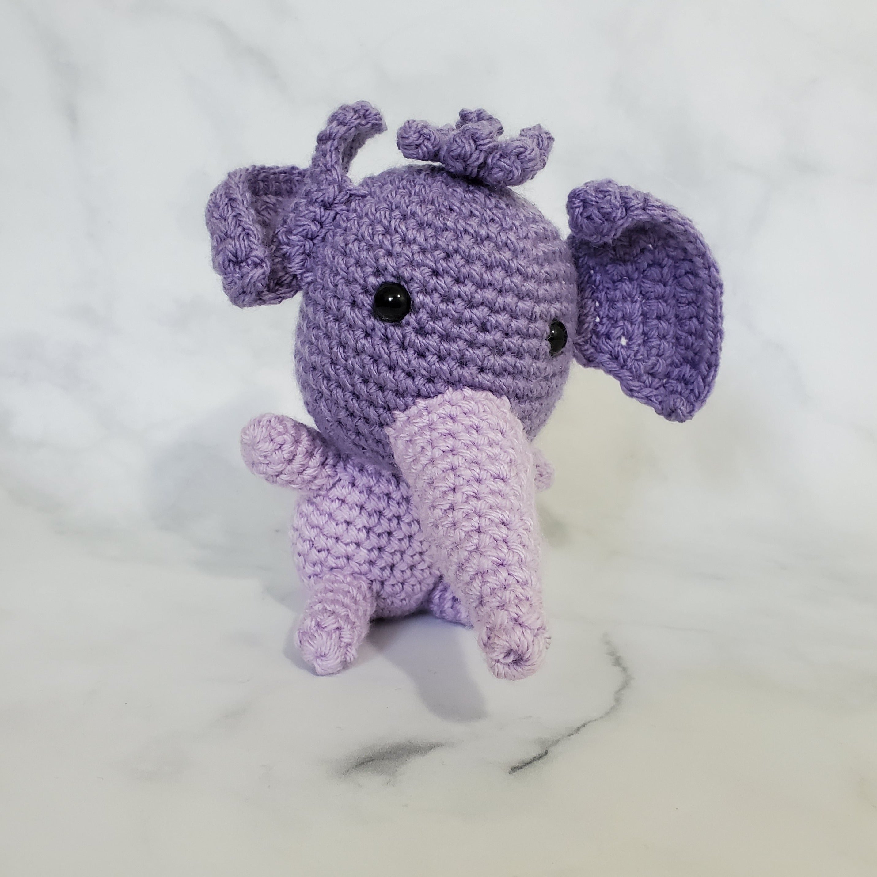 Elephant Plush Toy in Purple - 5 Inches