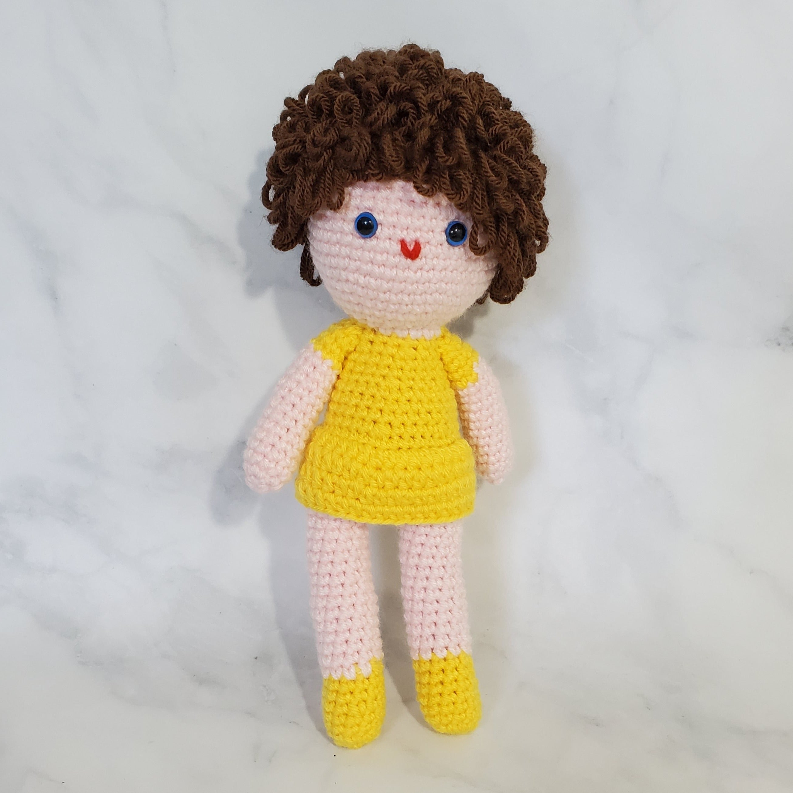 Doll Girl with Curly Hair (A) - 10 Inch