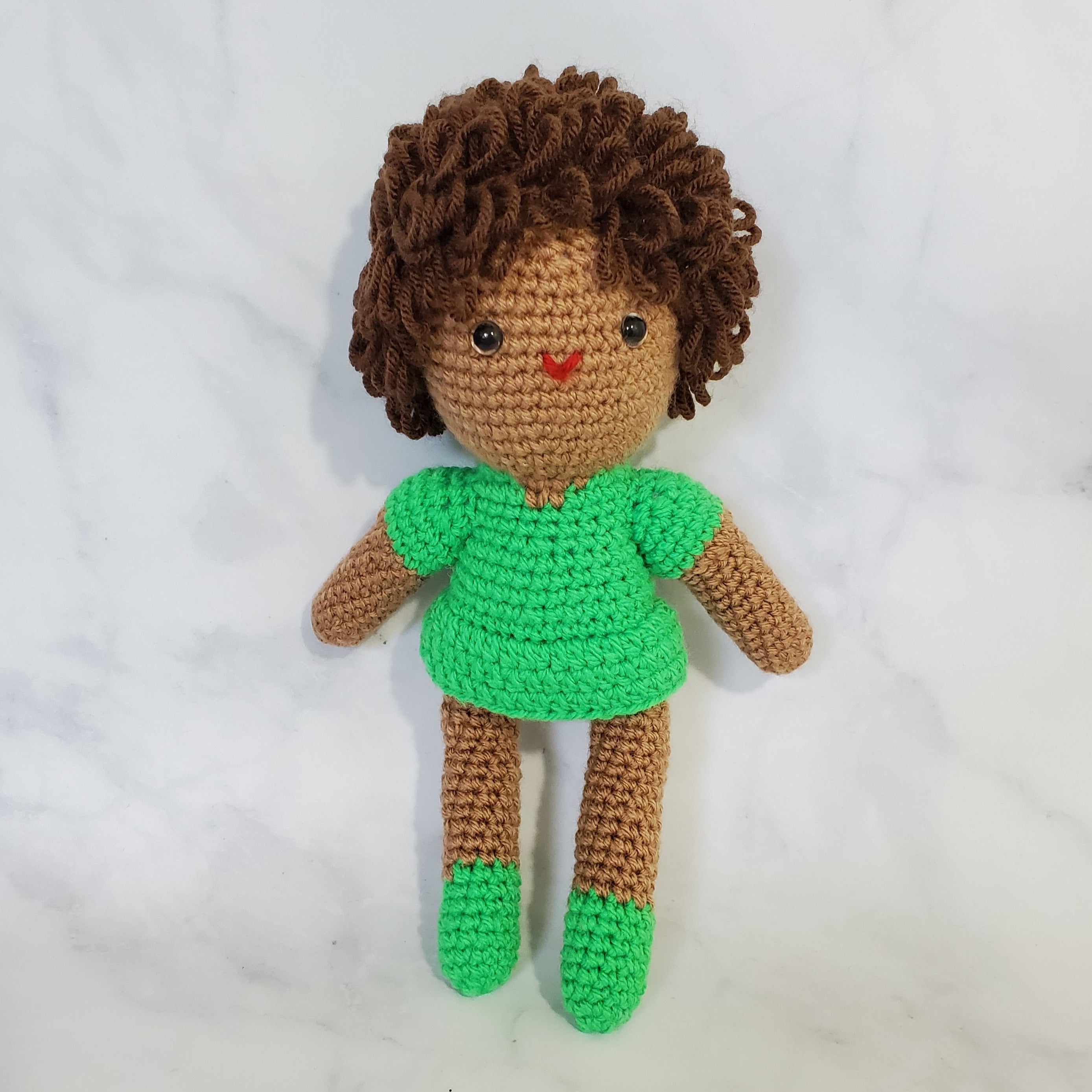 Doll Girl with Curly Hair (B) - 10 Inch