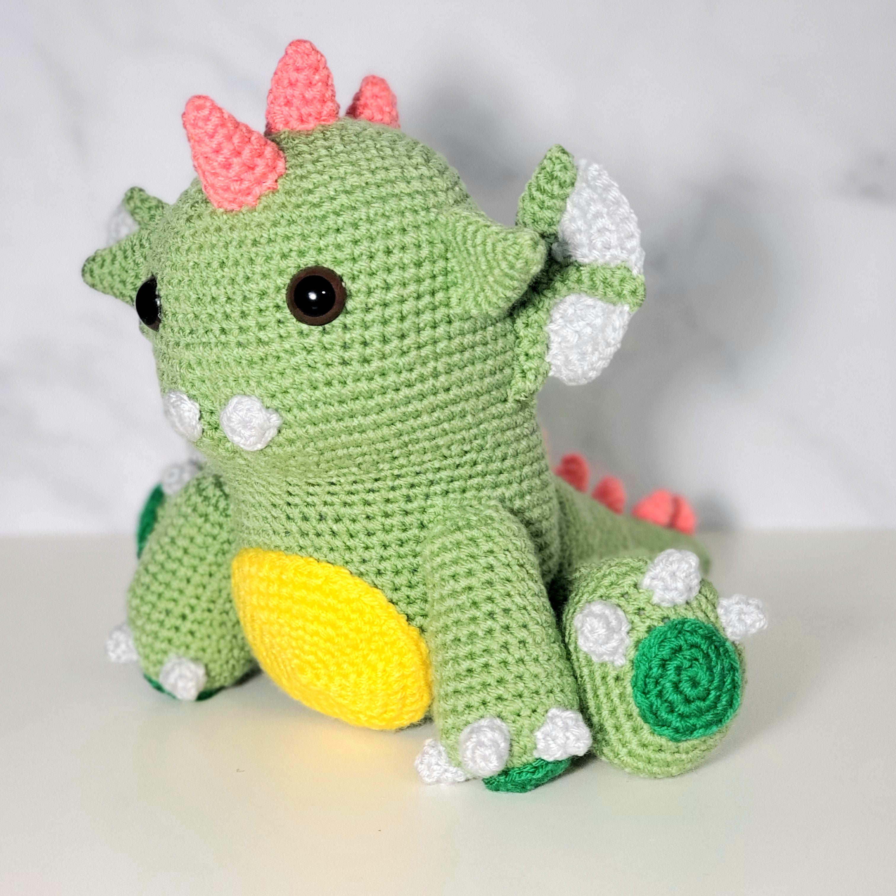 Dragon with Horn Plush Toy - Round