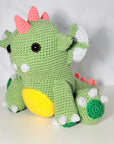 Dragon with Horn Plush Toy - Round
