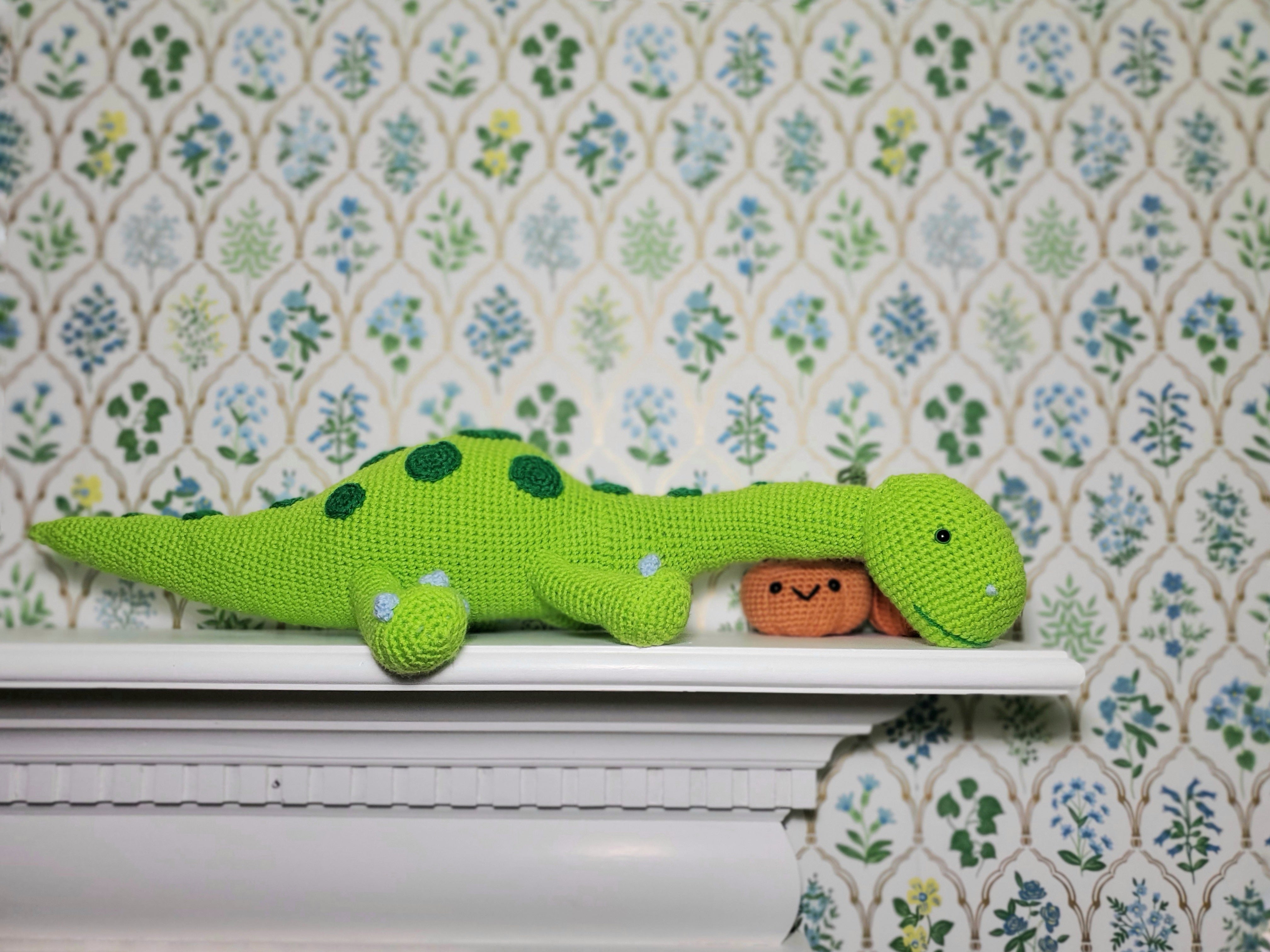 Crochet Plush Toy - Lazy Apatosaurus
