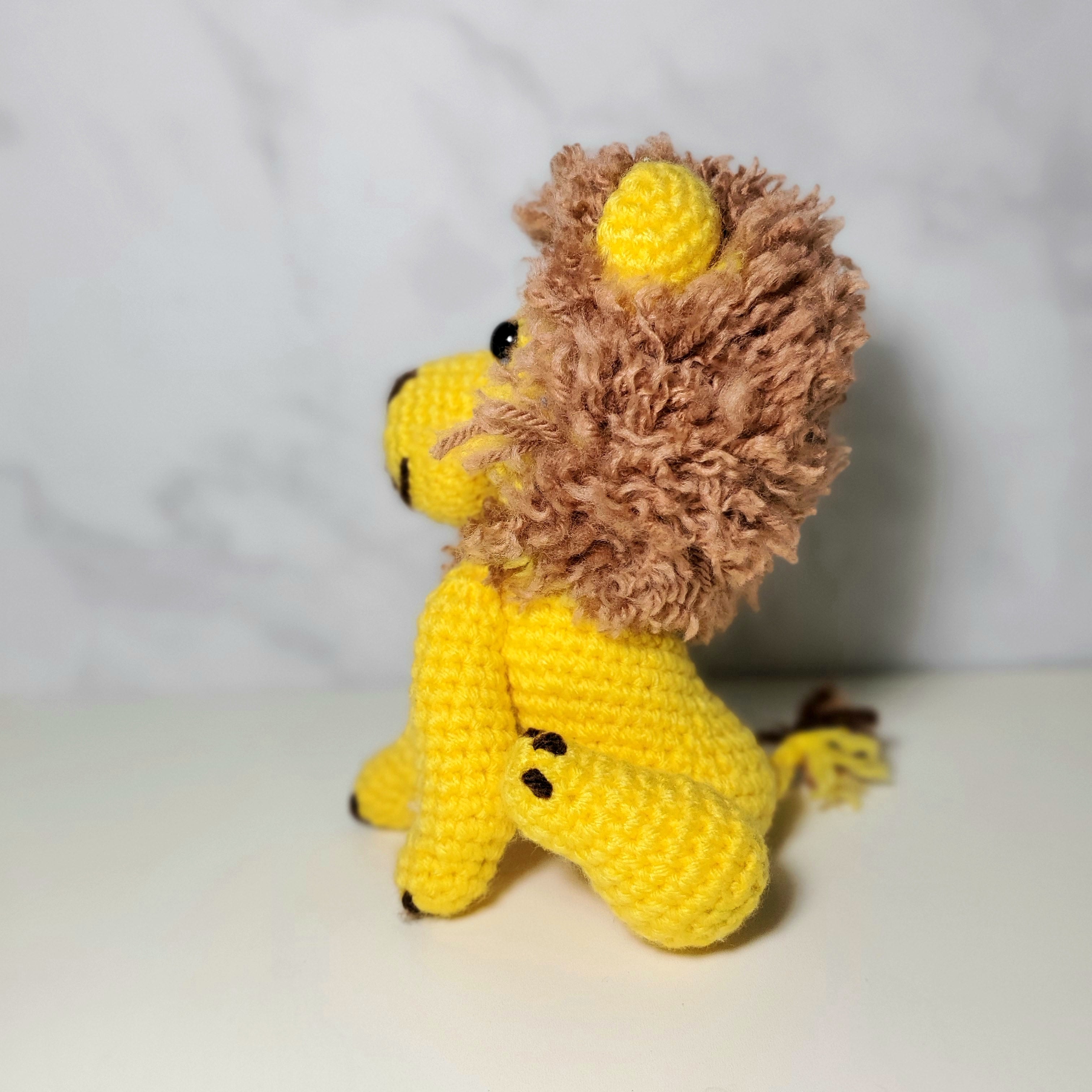Crochet Toy - Yellow Lion