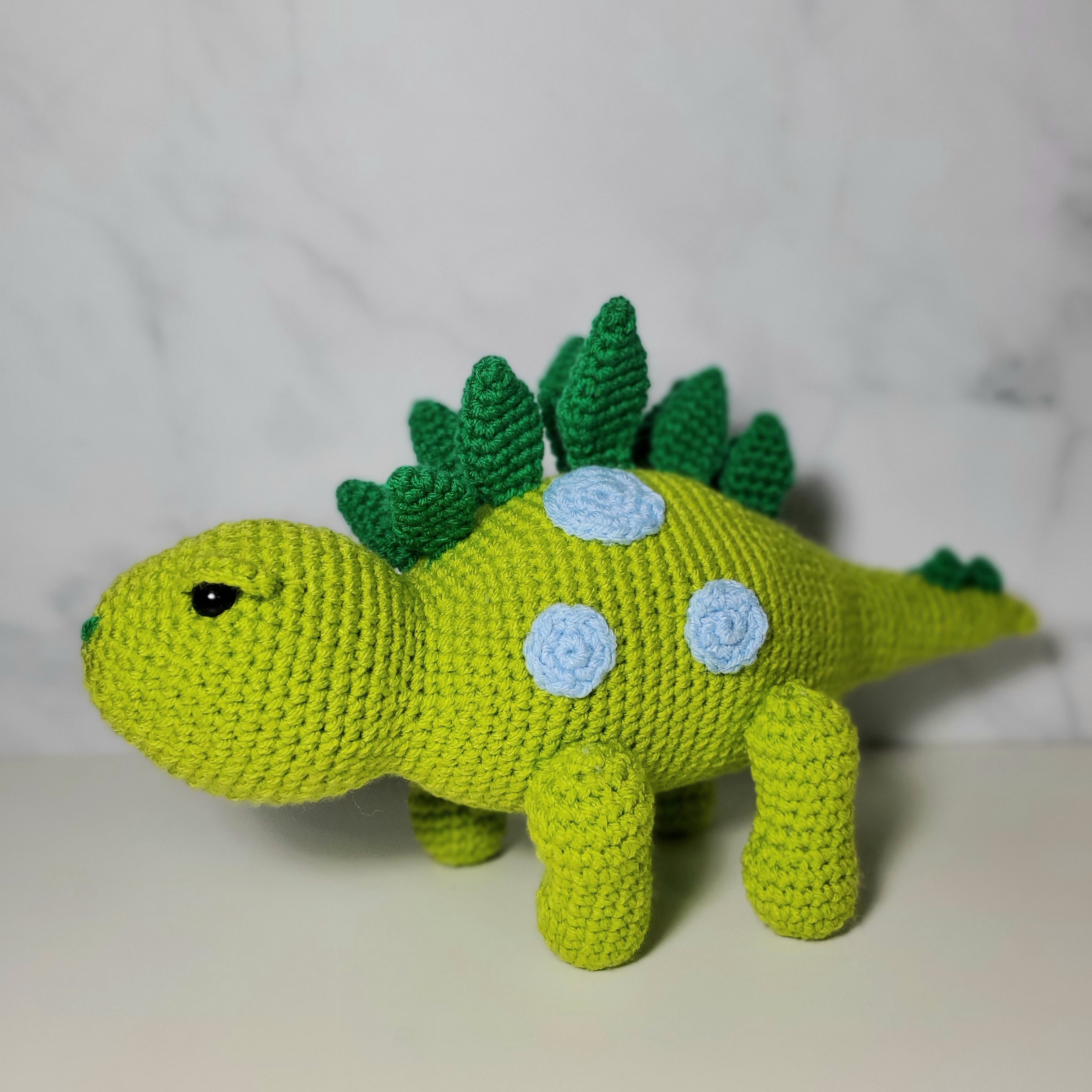Crochet Toy - Green Stegosaurus