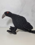 Crochet Toy - Large Black Crow