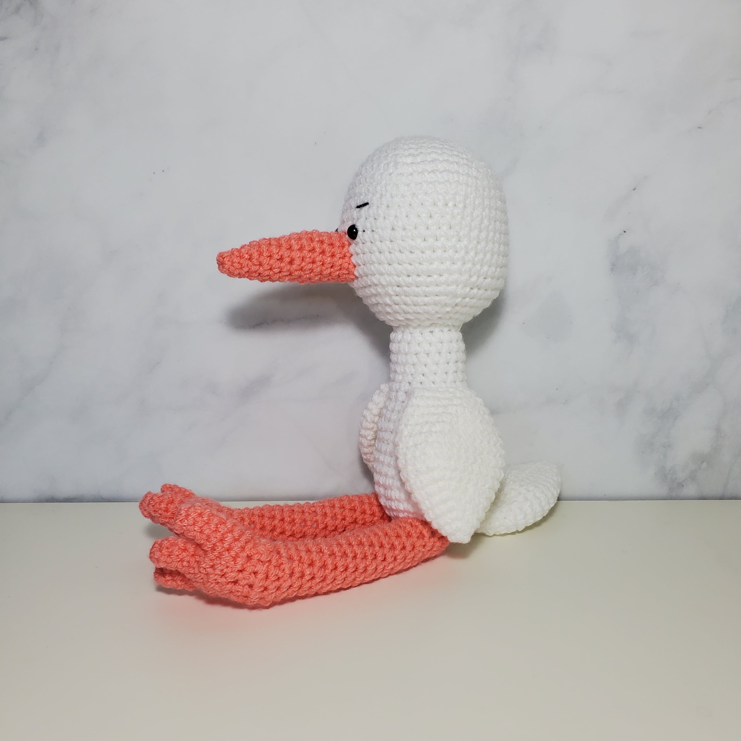 White Stork Plush Toy