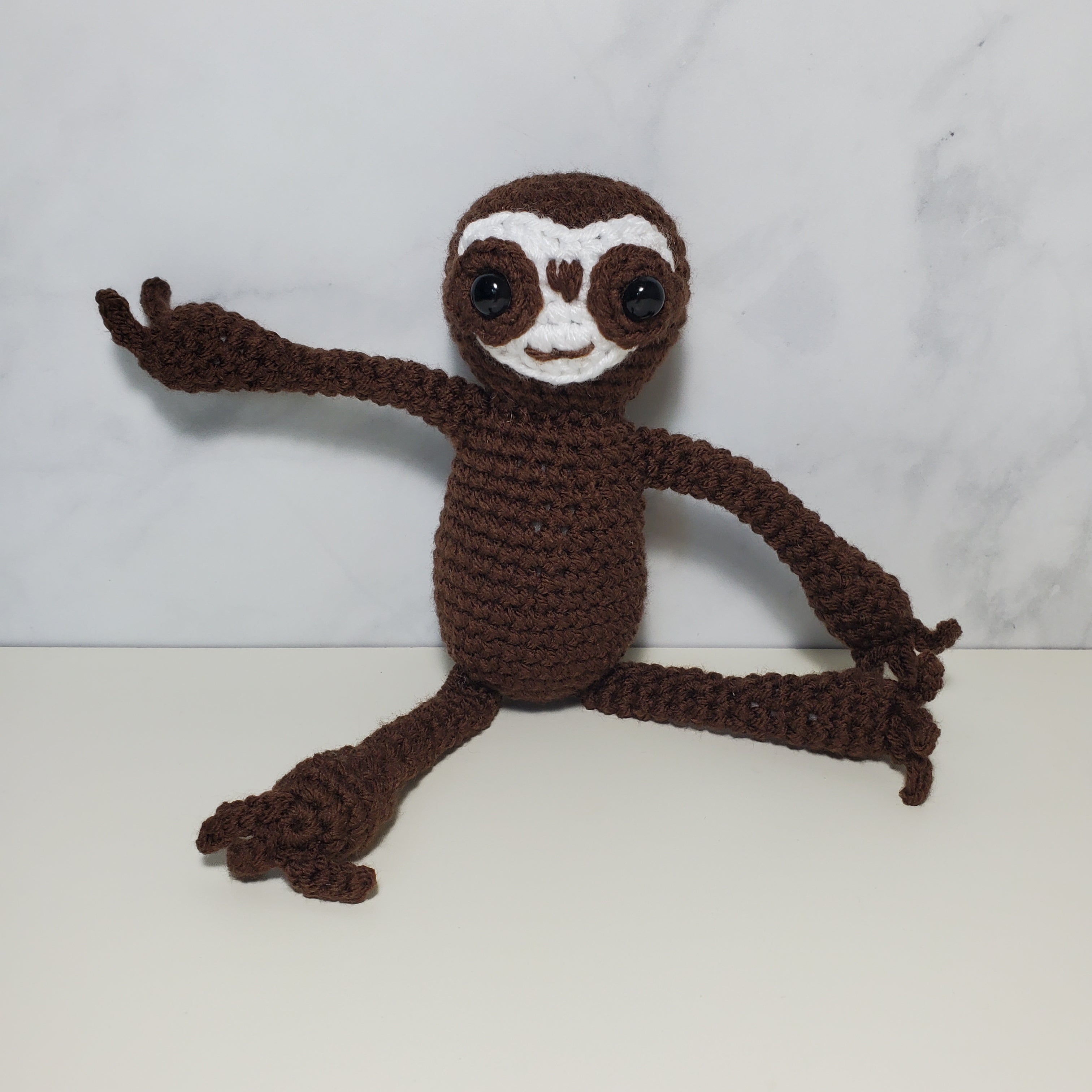 Sloth Plush Toy - Dark Brown
