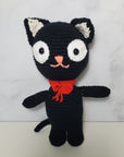 Crochet Character - Bow Tie Black Cat