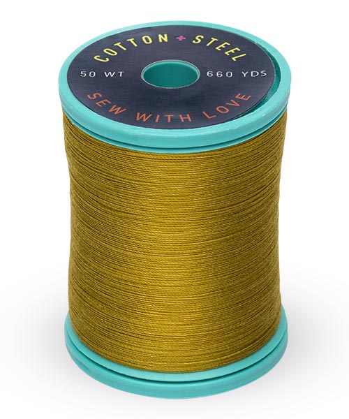 50wt Cotton Thread Spool - Dark Gold Green