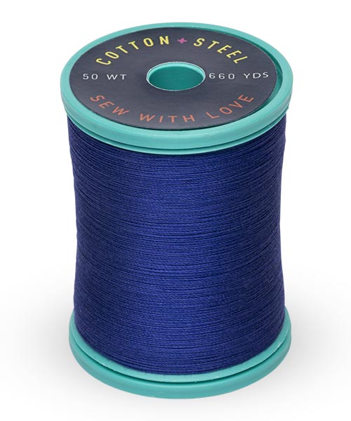 50wt Cotton Thread Spool - Deep Nassau Blue