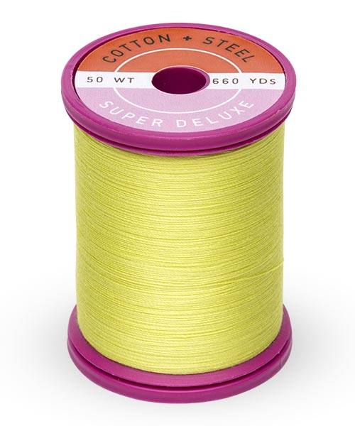 50wt Cotton Thread Spool - Neon Yellow