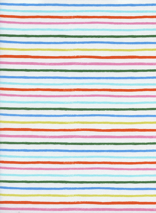 Amalfi - Happy Stripes in Cream | Cotton Lawn