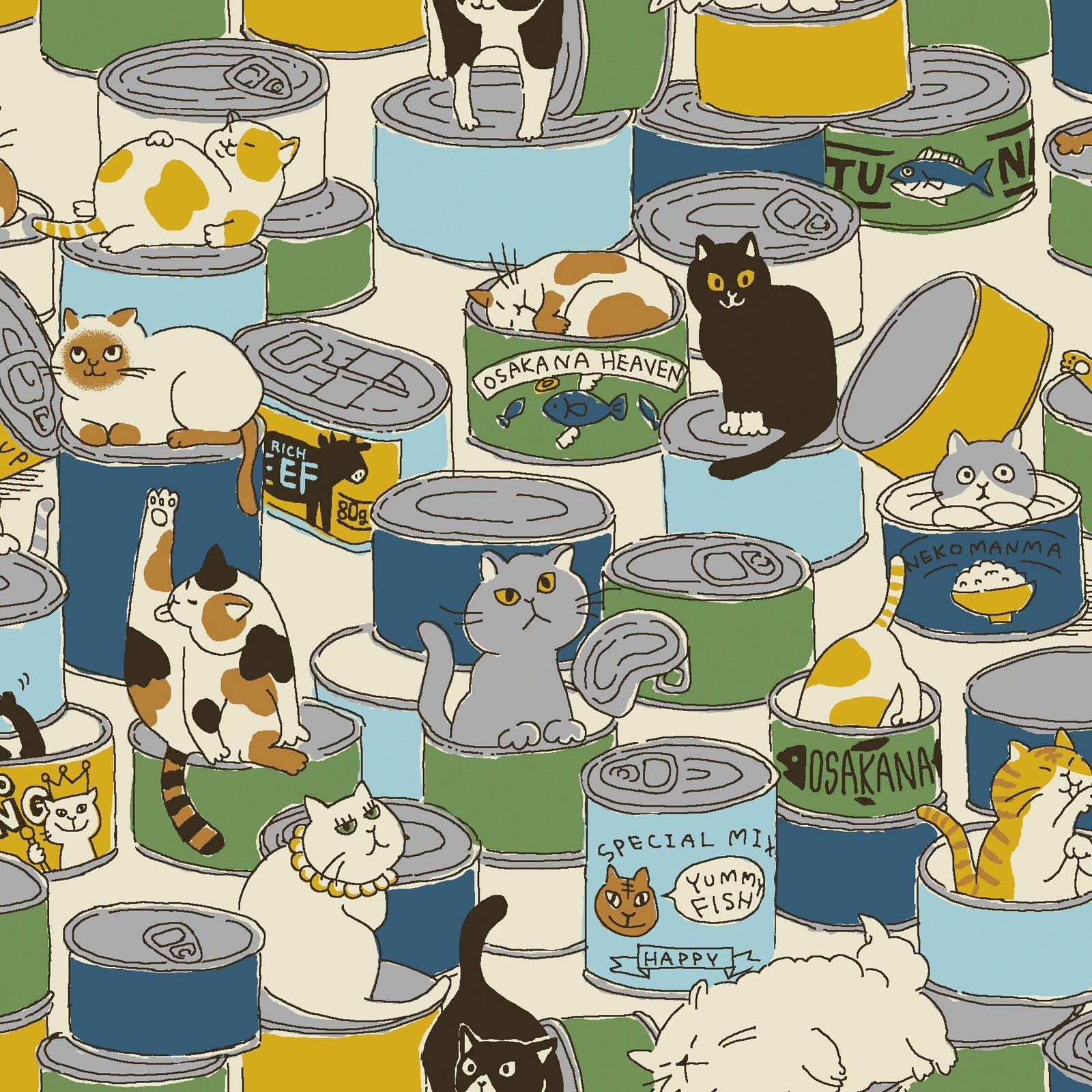 Variety Animals - Cats | Sheeting Cotton