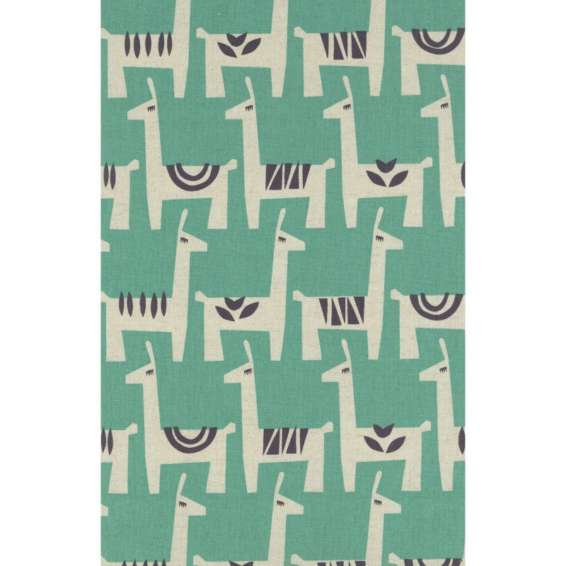 Llama in Turquoise | Canvas