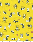 Chibi Petit French Bulldog in Yellow | Sheeting Cotton