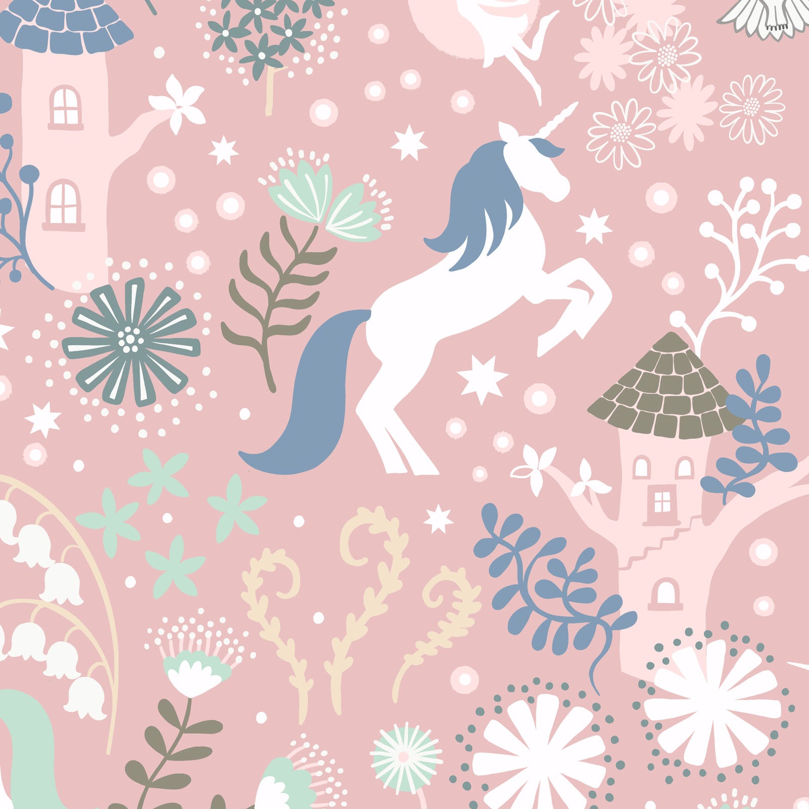 Fairy Lights Glow - Unicorn Forest in Pink