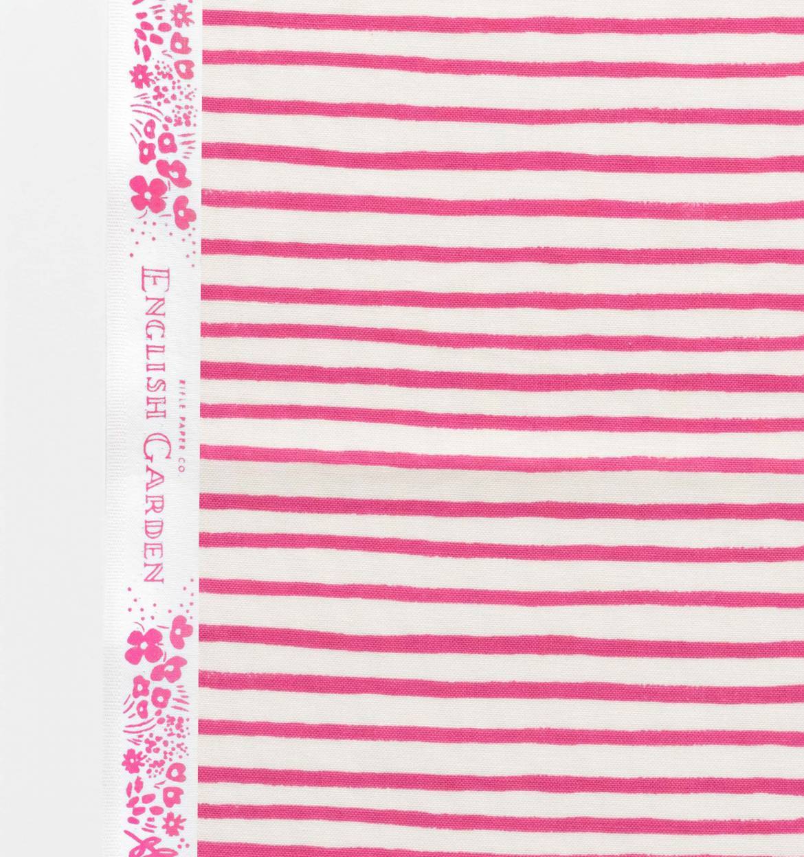 English Garden - Painted Stripes in Pink