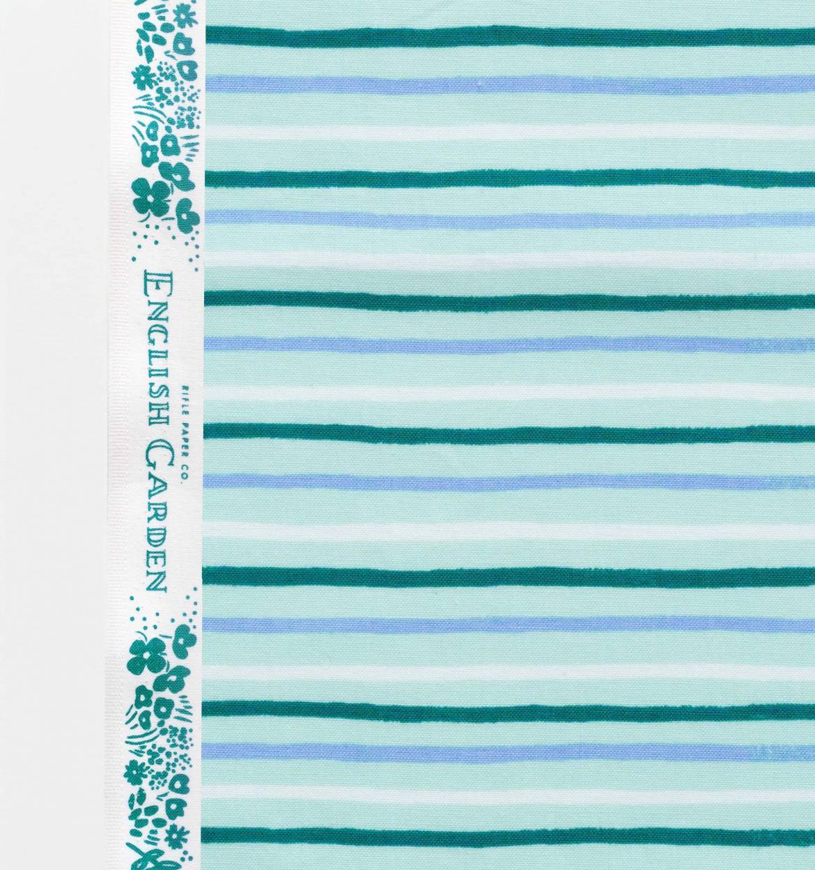 English Garden - Painted Stripes in Mint