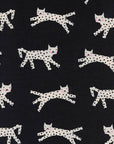 Snow Leopard Fabric, Cotton Steel Fabric, Black & White,  RJR Fabric, Unbleached Cotton, Animal Fabric, By the Yard, White Cat Fabric, Kitty