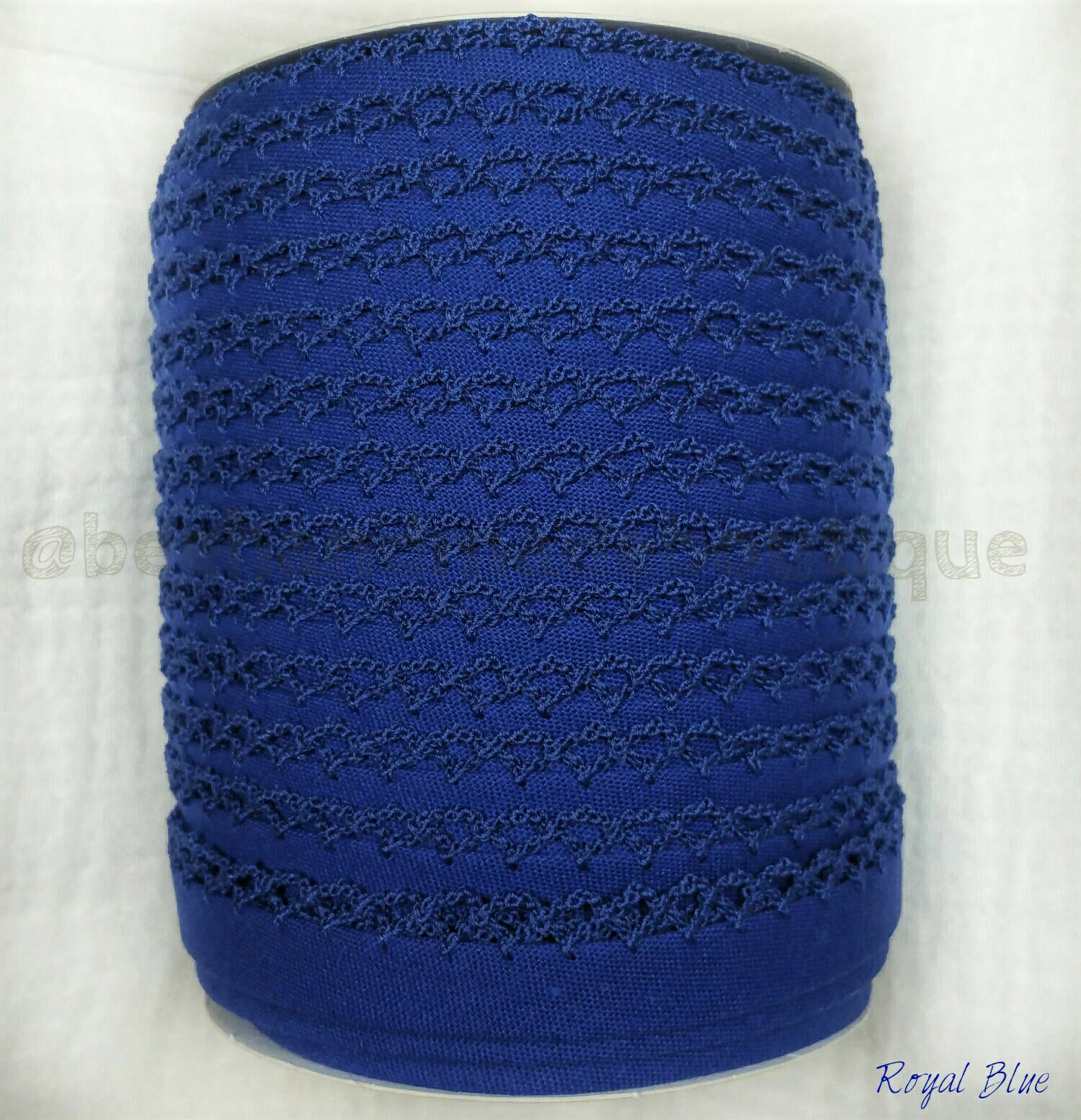 Blue Crochet Bias Tape 