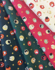 Japanese Lucky Cat Fabric 