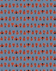 Ladybugs Blue Fabric 