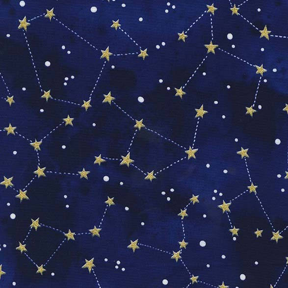 Star Midnight Constellation Fabric 