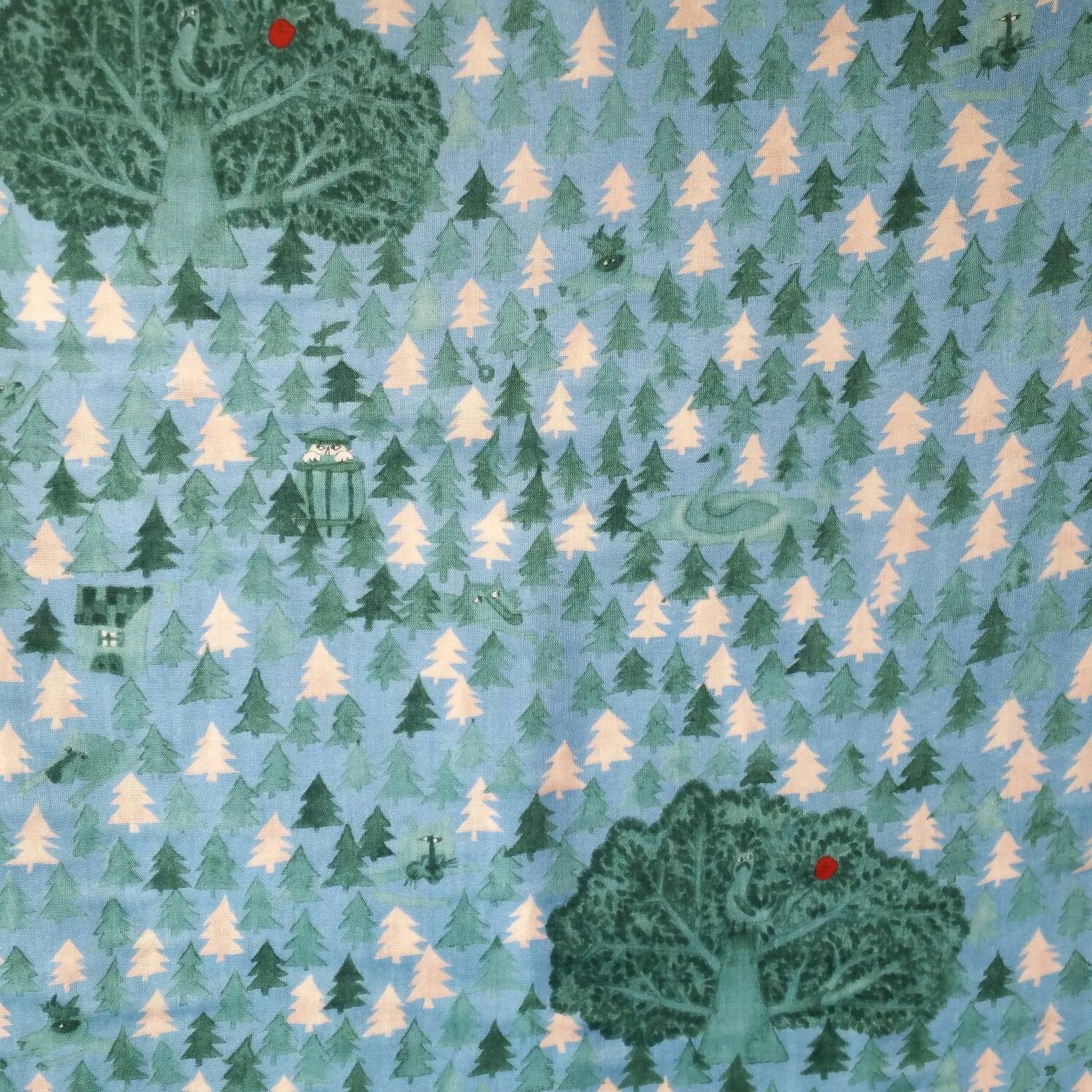 Blue Christmas Fabric 