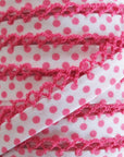 Pink Crochet Edge Bias Tape 