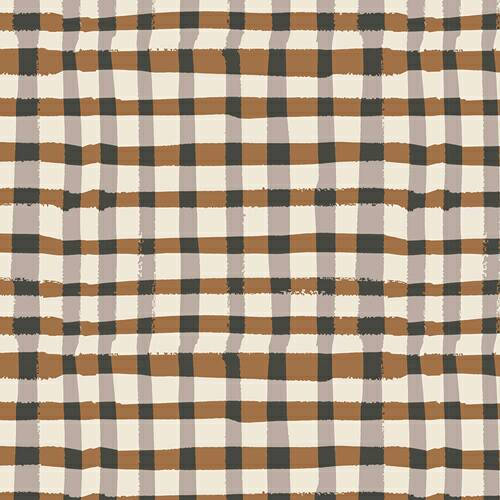 Brown Plaid Fabric 