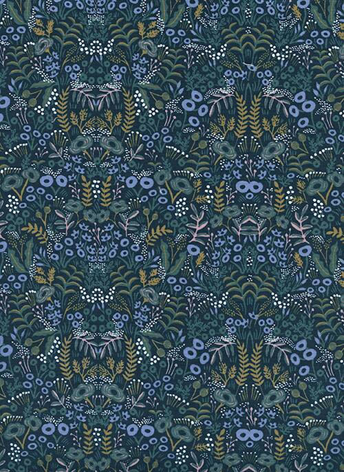 Menagerie Tapestry Navy 
